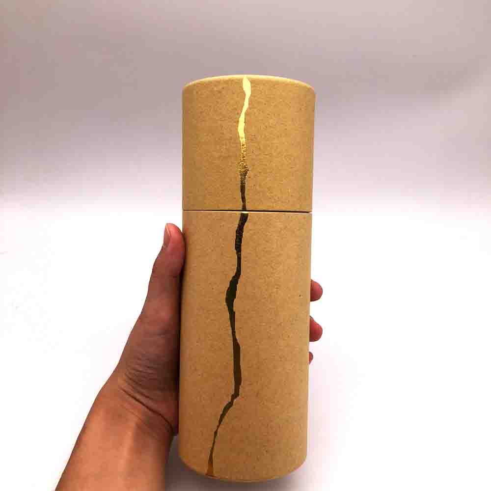Stand Up Cardboard Gold Stamp K